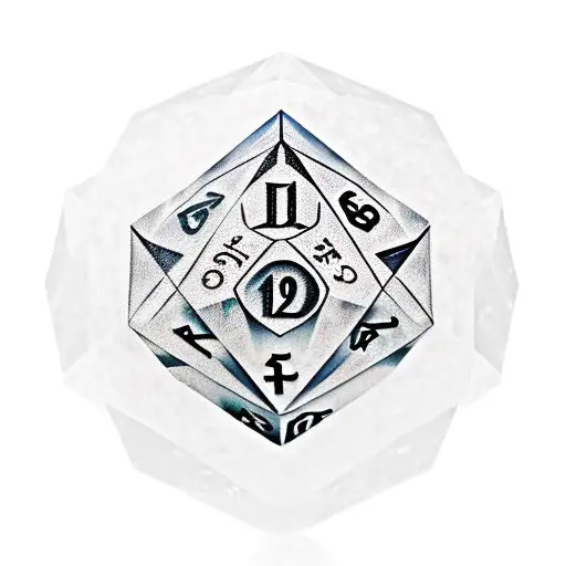 D20 Showing 19 With Scrollwork Underneath That Says Pretty Sharp In A Calligraphy Font