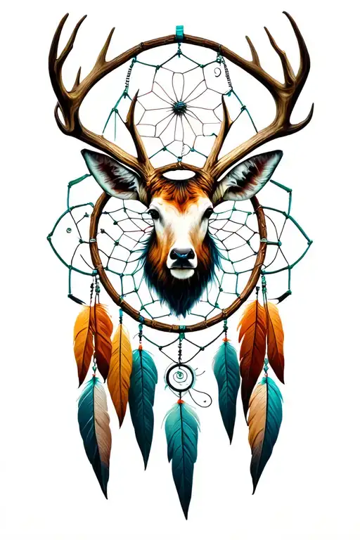 Deer Antler Dream Catcher Entangled