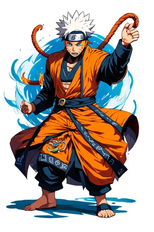 Jiraiya Saving Naruto