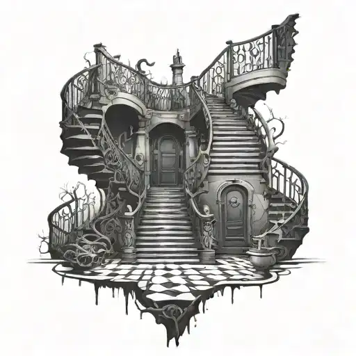 Staircase Goth Dark