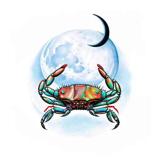 Crab And Moon