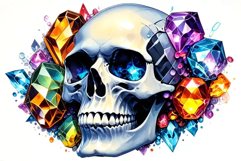 Skull With Infinity Stones Marvel