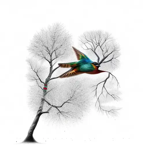 Bird With Trees