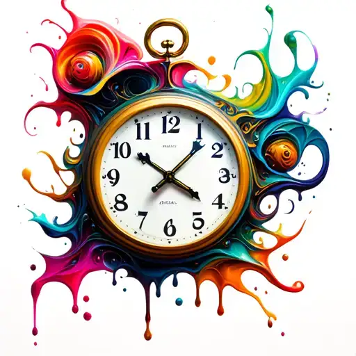 Abstract Dali Melting Clock