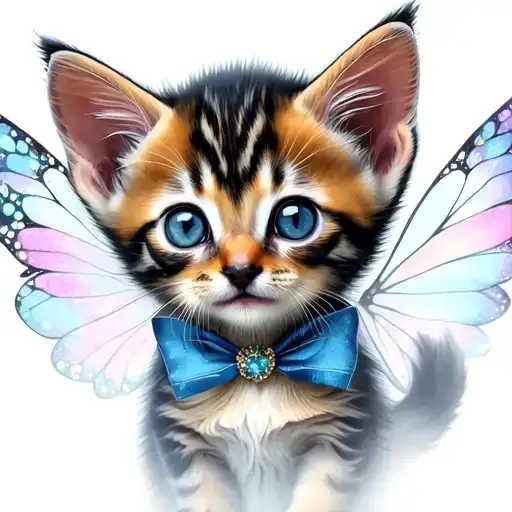 2 Kittens Fairy Tale Decoration