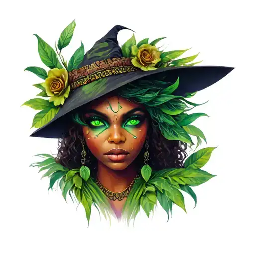 Beautiful Witch Green Eyes Congo