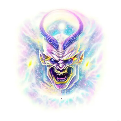 Demon Turning Into Galaxy