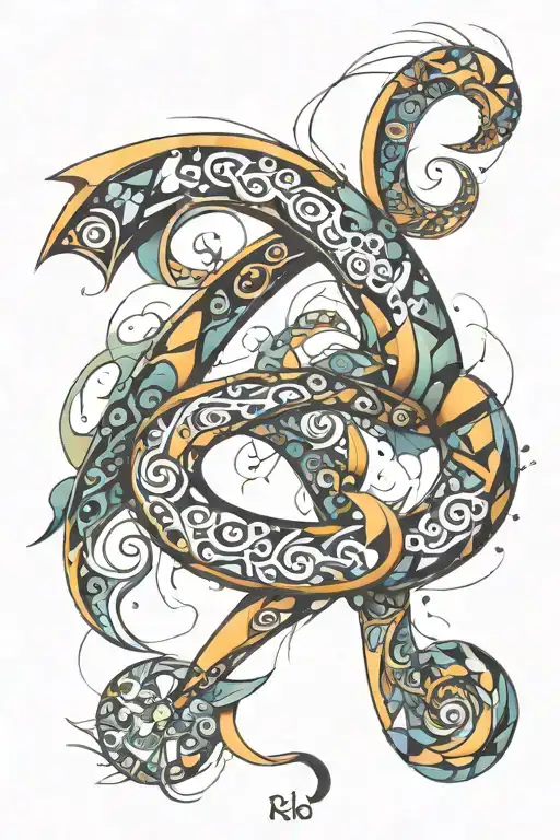 The Number Eight In An Abstract Representation