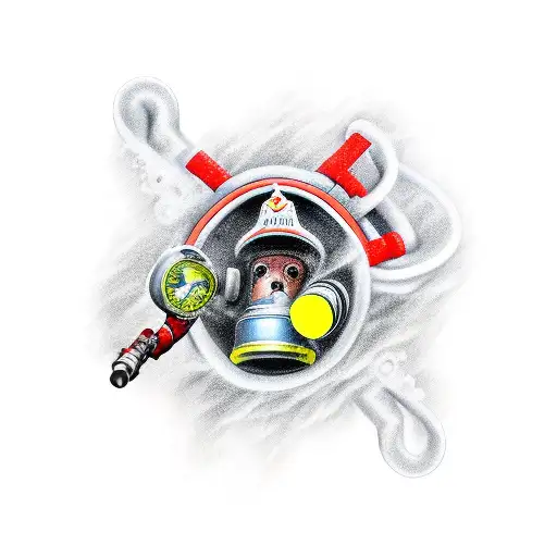 Firefighter And Scuba Diver