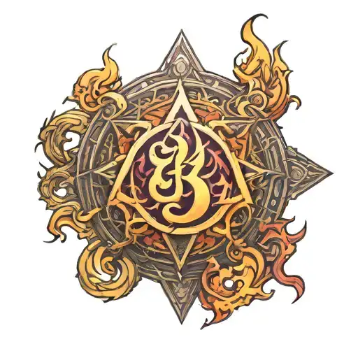 Flamel Symbol High Detail
