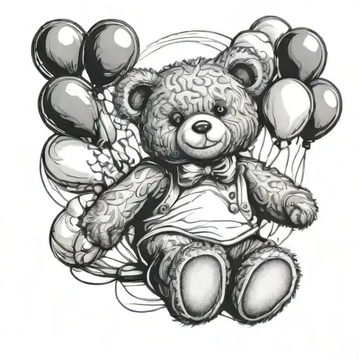 Teddy Bear With Ballons
