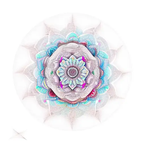 Mandala With Rose