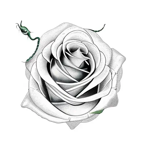 Skill With Roses And Snake