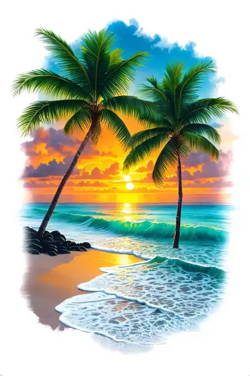 Hawaiian Beach Sunset