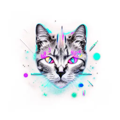 Balck Cat With Space In Forehead