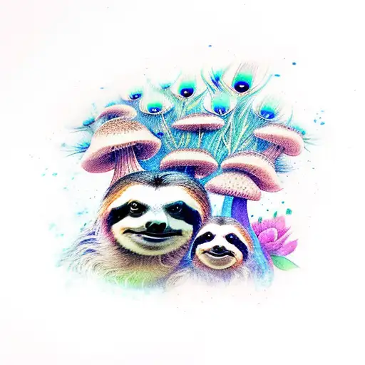 Sloth Peacock Mushrooms