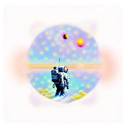 Astronaut Dreaming About The Universe