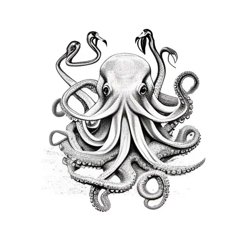 Octopus And Flamingo