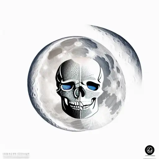 Skull Fade To Moon