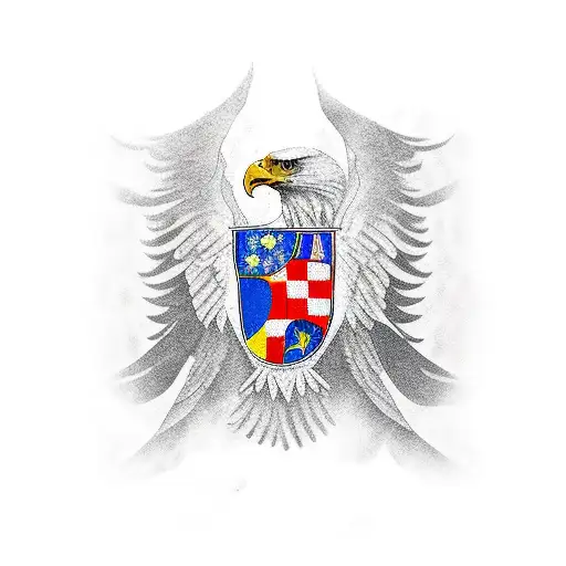 Eagle From Serbian Flag