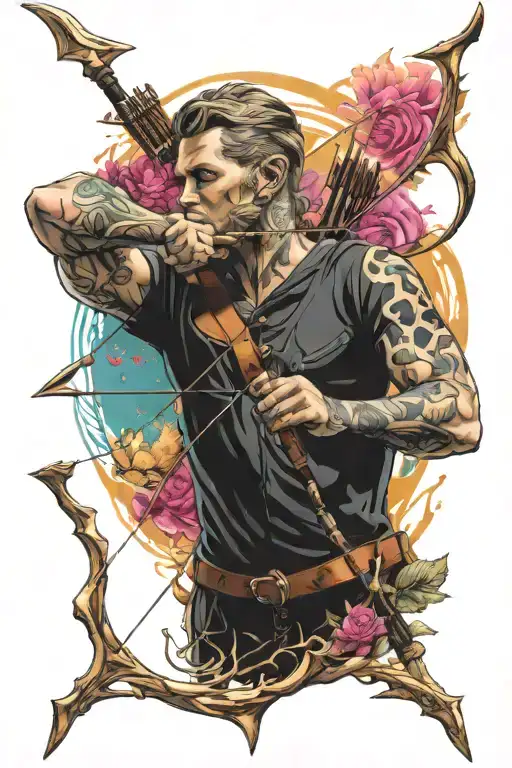 Physcadellic Sagittarius Archer Shooting