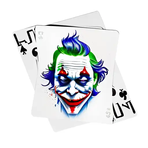 Simple Joker Cards Logo With Color