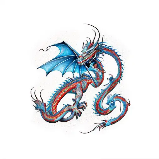 Dragon Around Collar Bone