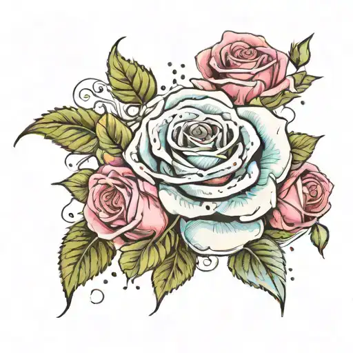 Roses Blooming From Space Surrounded