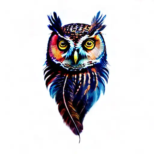 An Owl With Feathers