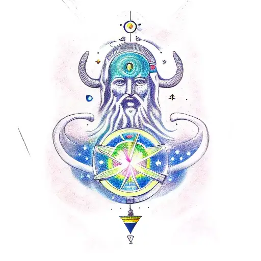 Aquarius Constellation With Enki God