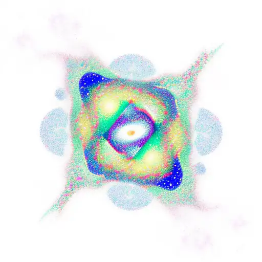 Galaxy With Stars In A Zigzag Formation