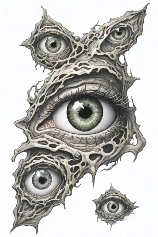 6 Eyes With Different Look Like A Dried Wound