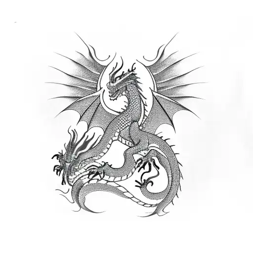 Dragon Tattoo For Back