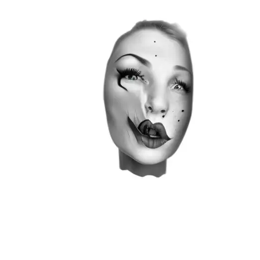 A Black And White Photo Of A Woman