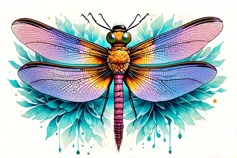 Sister Tattoos Dragonfly