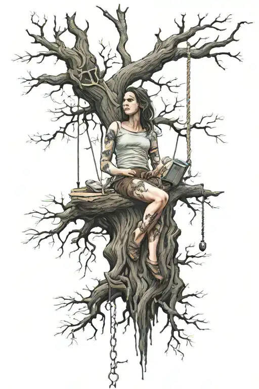 Girl Hanged Herself On A Tree