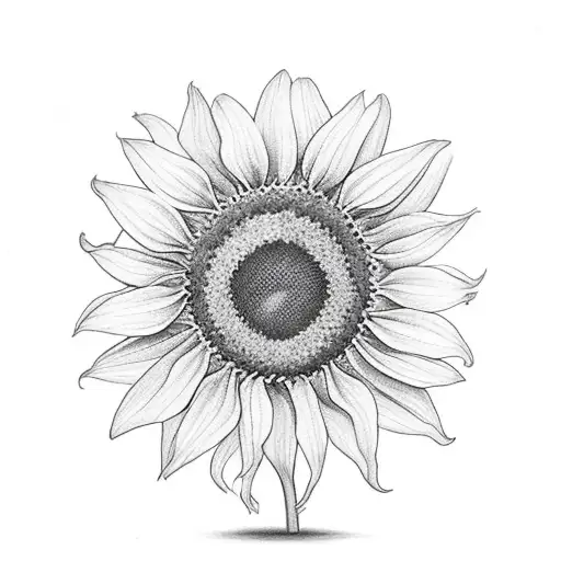 Queen Bee With Sunflower