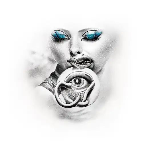 Represantation Of Lust Sin From Bible With Woman Included