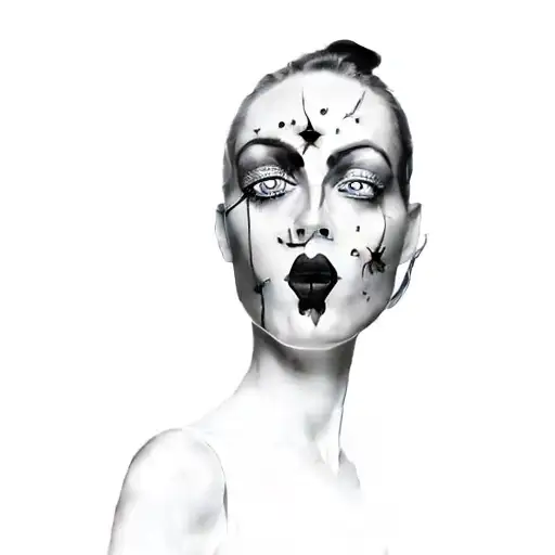 A Black And White Photo Of A Woman