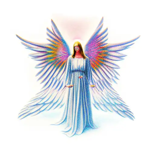 Angel Angled Sideways Reaching Upwards