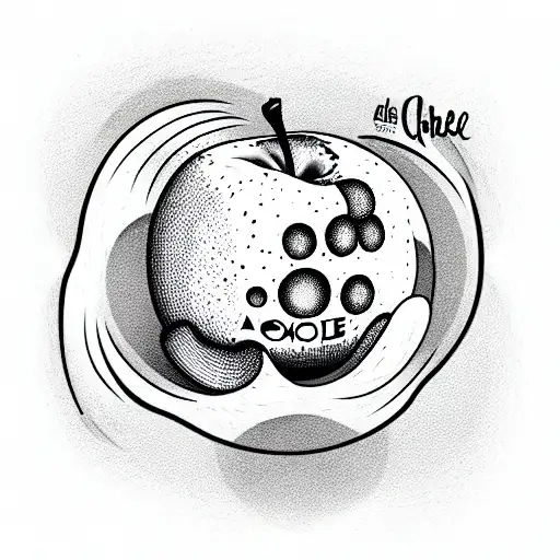 A Head Of Cheese Sits On A Moon And Eats An Apple