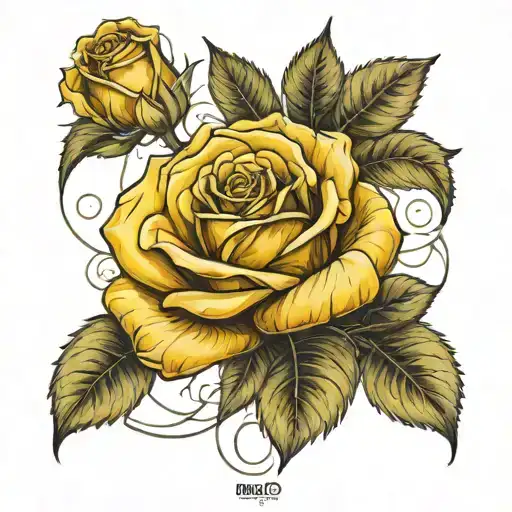 Memorial Yellow Rose