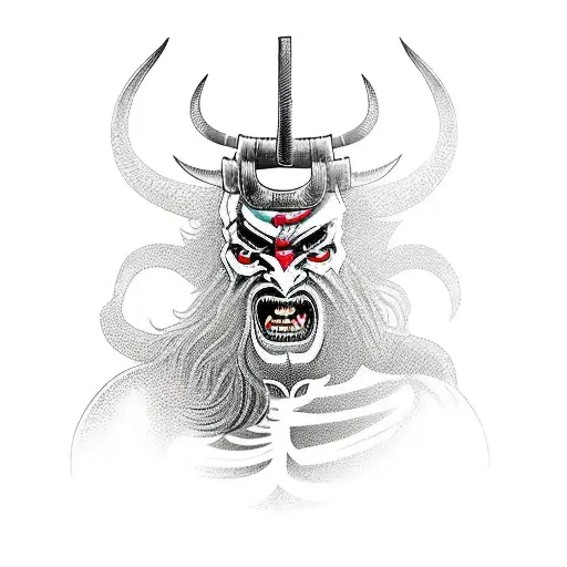 Demon Samurai Full Body