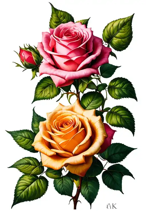 Vine Of Roses Growing