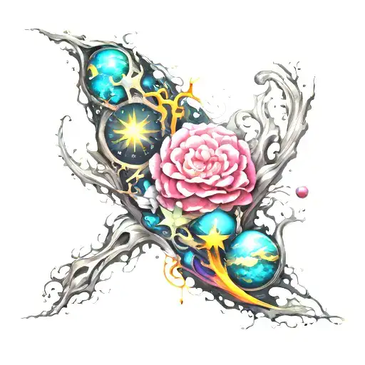 Abstract Creations Of Worlds And Universe Inside