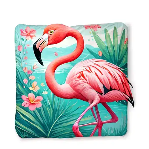 Flamingo Blanket For Babies Sleeping