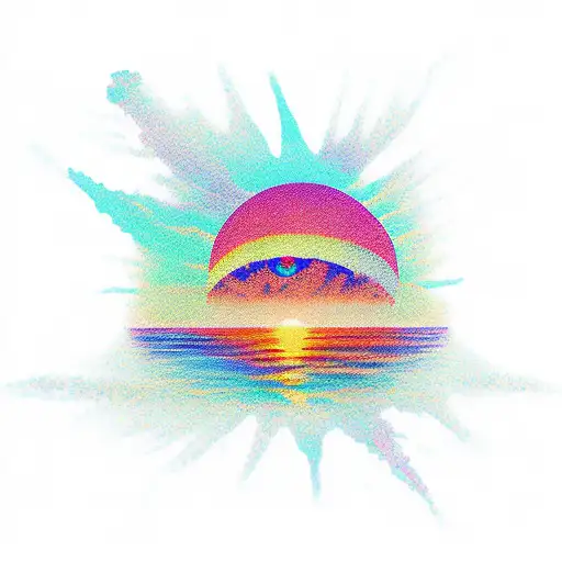 Sunset With The Beach