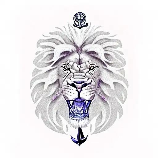 Lion Rose Anchor