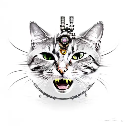 Steampunk Cat Looks Like A Sun