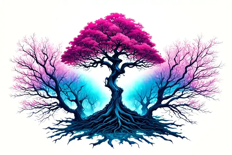 Straight Line With A Poison Tree In The Middle